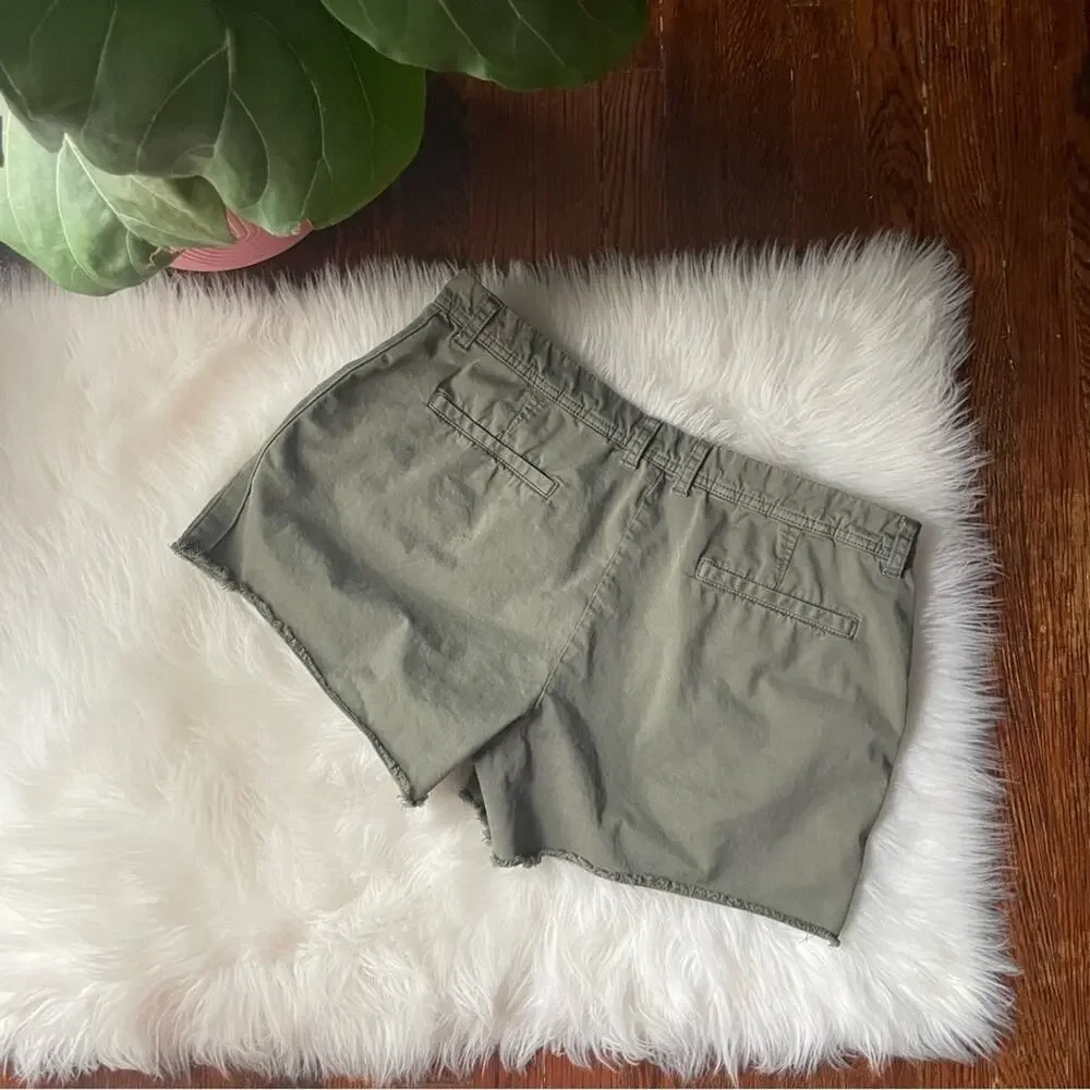 Cut Off Khaki Shorts